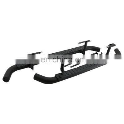 OEM STYLE BLACK SIDE STEPS RUNNING BOARDS FOR LAND ROVER DEFENDER 110