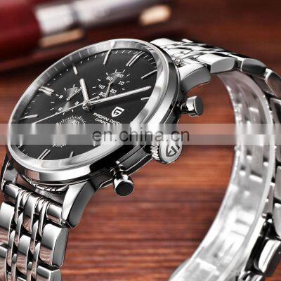 PAGANI DESIGN 2720K Top Brand Luxury Stainless Steel Clock Simple Chronograph Waterproof Sport Military Quartz Men Watches photo-5