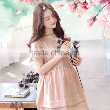 C23198B Ladies Fashion Summer Dress Woman Maternity Clothes Breastfeeding photo-3
