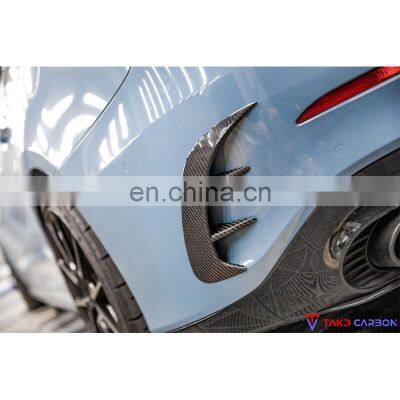 TAKD Brand Carbon Fiber Auto Accessories 3k Twill Carbon Fiber Rear Bumper Canards For BENZ AMG A35 A35L