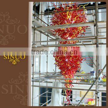 China manufacture red yellow ceiling pendant light led