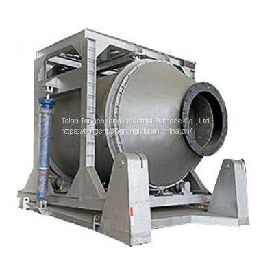 Processing Customized 1T-10T Molten Copper Rotary Furnace， Aluminum Slag Treatment System of Molten Aluminum Rotary Furnace photo-3