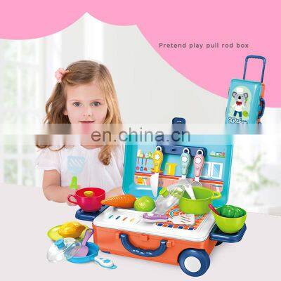 Educational Pretend Cooking Play Toy 23Pcs Plastic Kitchen Set Toy Kids Kitchen Toy Sets photo-5