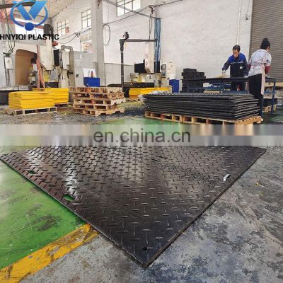 Anti hdpe mat black color ground mats construction access mat