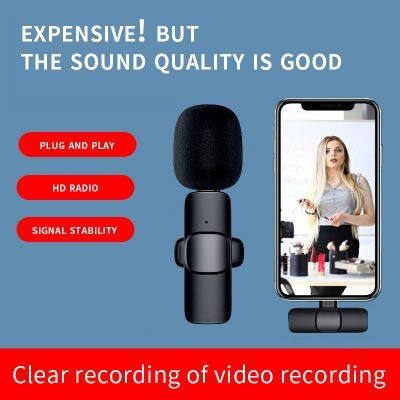 New Arrival Noise Cancelling Wireless Microphone Portable Studio Live Streaming Equipment 2.4G Mobile Microphone photo-3