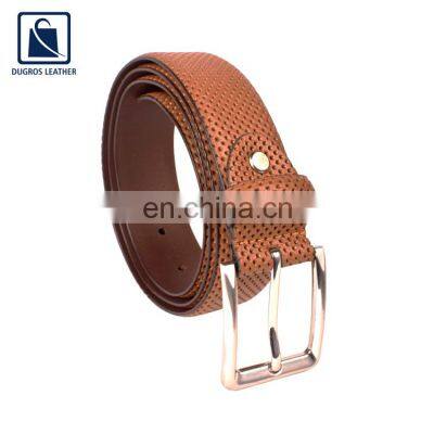 Wholesale Quantity Exporter of Top Quality Luxury Nickle Fitting Fashion Style Genuine Leather Belt for Men