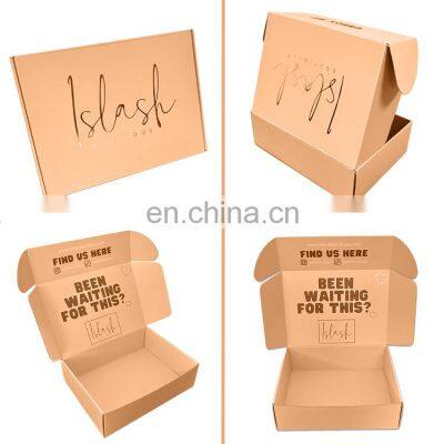 Factory Direct Price Custom Printed Reasonable Folding Kraft Quick Clothing Mailer Packaging Shipping Boxes Postage Box photo-3