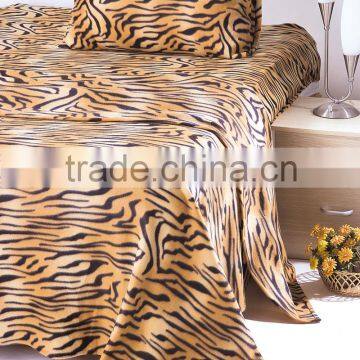 3PCS Polyester Microfiber Solid Hand Made Bed Sheet