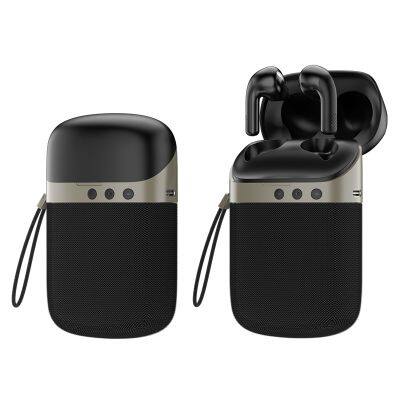 Hot selling Portable 2-in-1 Design Bluetooth Speaker Wireless Earbuds