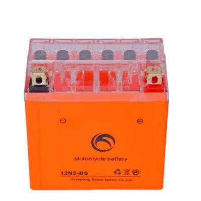 Motorcycle Start Battery 12N5-BS 12V5AH Maintenance Free Motorcycle Battery OEM 12V 60 Gel Battery 3C