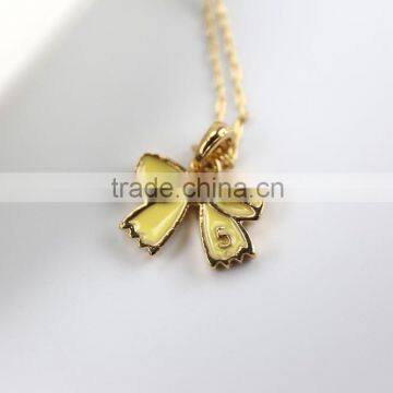 2015 Factory Direct Sell Personality Latest Design Fashion Valentine's Gift Bowknot Pendant Necklace Costume Jewelry Necklace photo-2