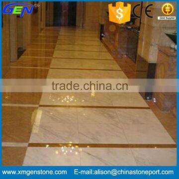 High Grade Chinese Natural Polished East White Marble Flooring Tile