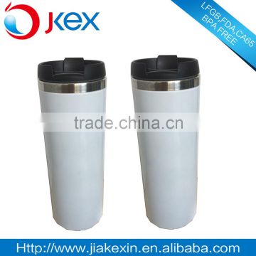 White Coating Stainless Steel Coffee Mug Thermo Travel Mug