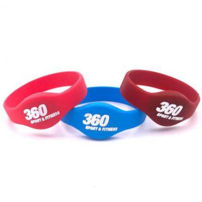 High Quality Custom Cheap Qr Code Silicone Wristband Customized Silicone Bracelet Qr Code Rubber Wristband With QR Code photo-2