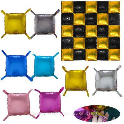 18-Inch Double-Sided Square Foil Balloons - Background Wall Decor for Birthday & Festive Parties