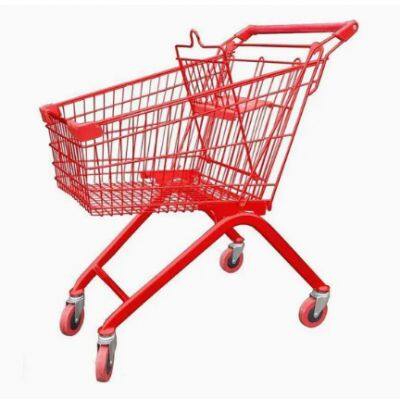 Large Capacity New Style Supermarket Shopping Push Cart Trolley