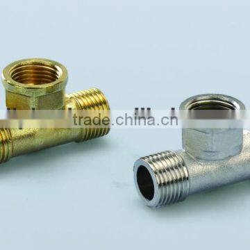 casting brass fittings brass male and female tee