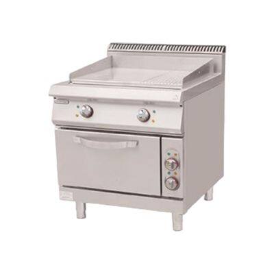 Electric Griddle With Electric Oven (1/2 Flat and 1/2 Grooved)