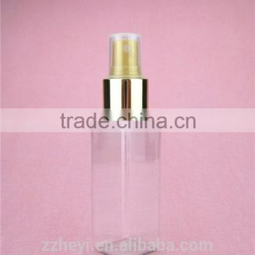 3oz 80ml clear square pet plastic pump bottle for lotion packaging