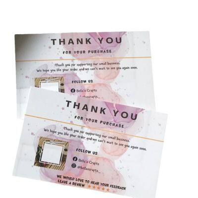 Hot Sale Customized Paper Thanks Giving Card