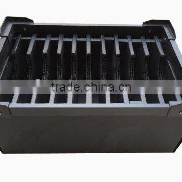 Black Antistatic Hollow Board Shipping Box Plastic Corrugated Box photo-4