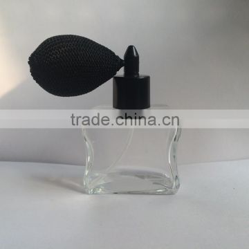 small glass perfume bottle with airbag atomizer