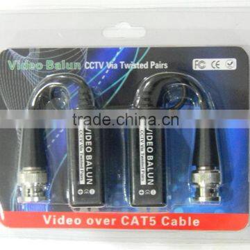 CCTV Twisted BNC 1Channel Passive TVI CVI AHD Video Balun Transceiver 10Pairs/Lot COAX CAT5 Camera UTP Cable Coaxial Adapter