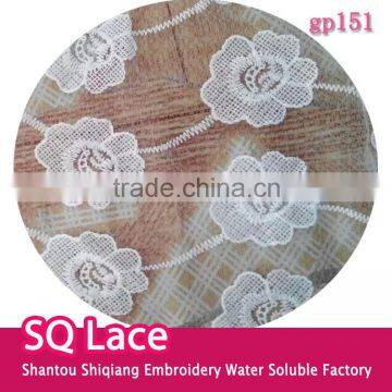 Mesh Lace Fabric Accessory Embroidery Milk Silk Full Lace With Flower