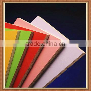 Melamine coated particle board for furniture