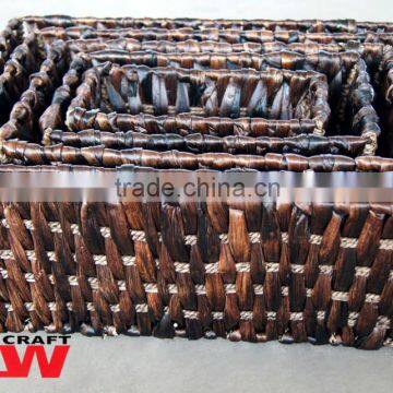 Durable water hyacinth and seagrass basket,water hyacinth handicrafts