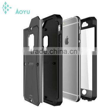 100% WaterProof Case ShockProof Case For Iphone 6 4.7 Inch Aluminum Gorilla Glass Black Metal Phone Case photo-4