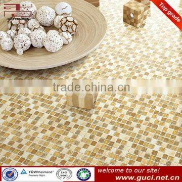 cheap decorative glass mosaic floor tile