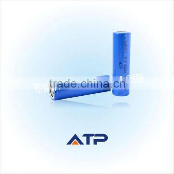 High Discharge life Po4 18650 1100mAh Rechargeable Batteries