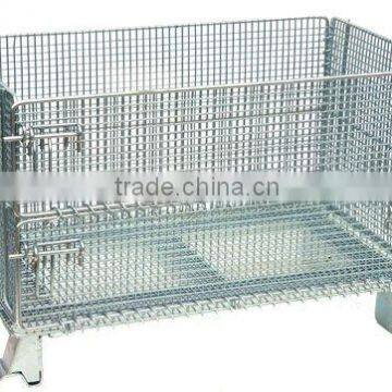 Collapsible wire cage