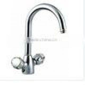 zinc alloy handle brass basin faucet