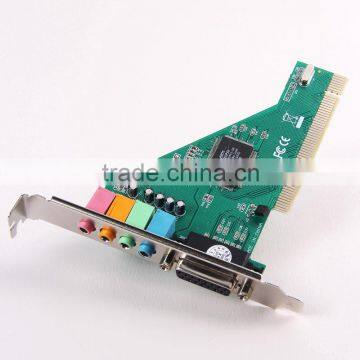 New 4 Channel 5.1 Surround 3D PC PCI Sound Audio Card w/Game MIDI Port Sound Card