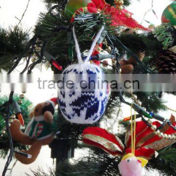 Christmas knitted ornament Handmade