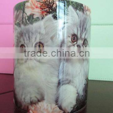 custom photo real sublimation cup