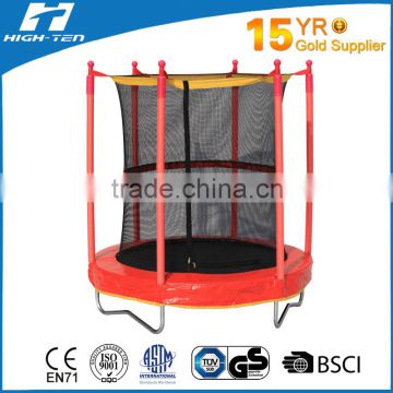 round mini trampoline with safety net