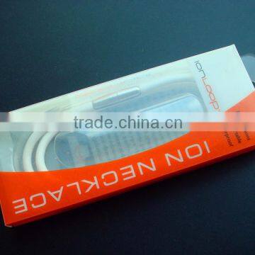 clear plastic PVC folding box with hang hole retail display packing