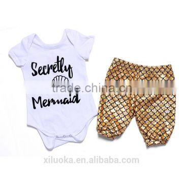 2016 Summe Braby Clothes Infant Newborn Baby Swimsuit Mermaid Summer Clothes