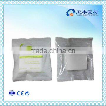 Sterile absorbent gauze swabs in PE+PAPER pouch