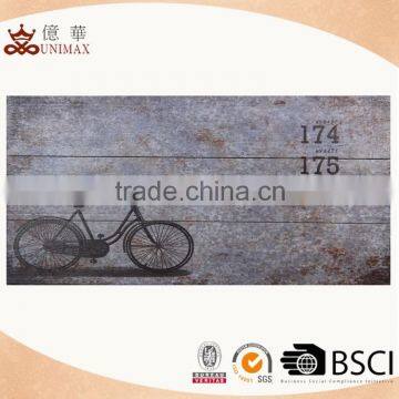 Wholesale bicycle decal wooden wall sign with best price