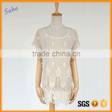 latest korean fashion elegant lace tops blouses