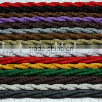 2 core or 3 core twisted textile power cord