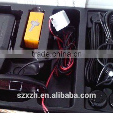 LED Wireless Car Parking Sensor Backup Reverse Rear View Radar Alert Alarm System With 4 Sensors. photo-3