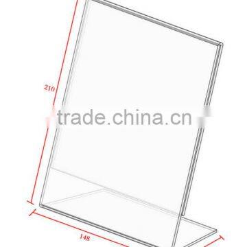 acrylic stand display/acrylic a5 display/acrylic paper stand display