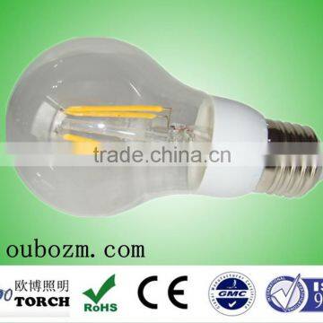 Hot Led 600lm A60 E26/27 Led Filament Bulb 6w