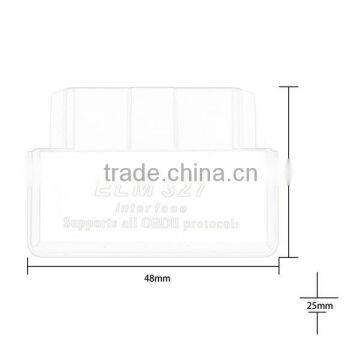 SUPER MINI ELM327 Bluetooth OBD2 V2.1 Black Smart Car Diagnostic Interface ELM 327 Wireless Scan Tool New Dropping Shipping photo-4