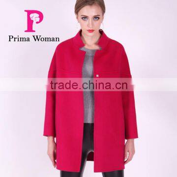 2016 New Design Spring Women Short Slim Fit Wool Coat photo-5